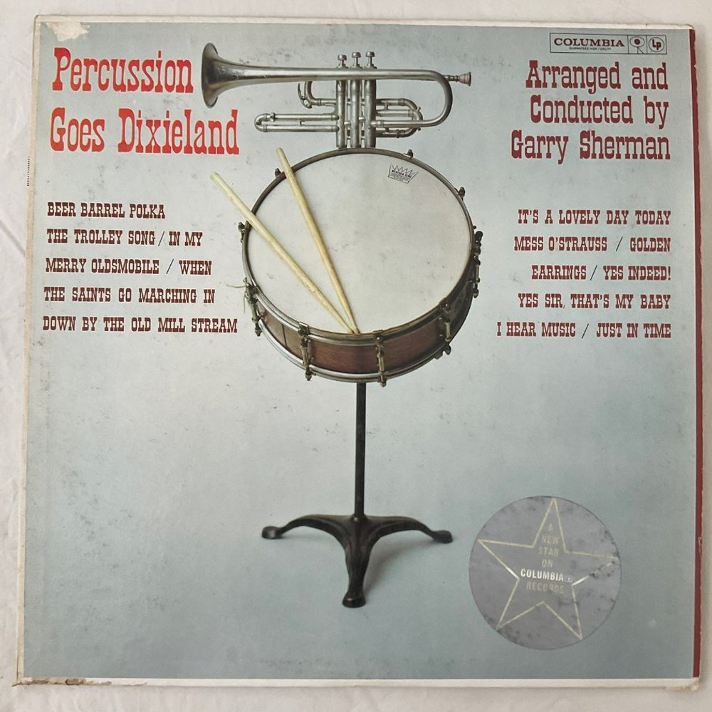 Percussion Goes Dixieland Vintage Vinyl Record
